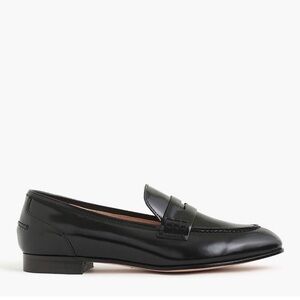 J.CREW | Academy Classic Penny Loafer in Black Spazzolato Leather | 7.5